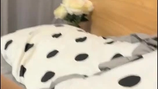 真实的俄罗斯学生早上在旅馆做爱